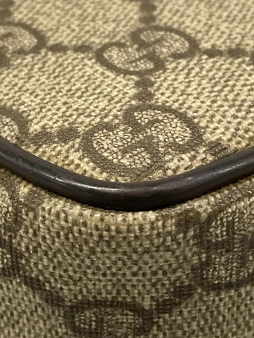 GUCCI GG Plus/GG Supreme/Sherry (Web) 162910 Dark Brown Red Multi PVC Leather - Picture 6 of 15